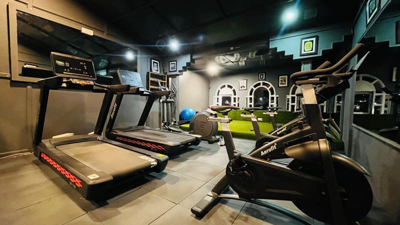 Inside the DA Fitness gym and yoga centre