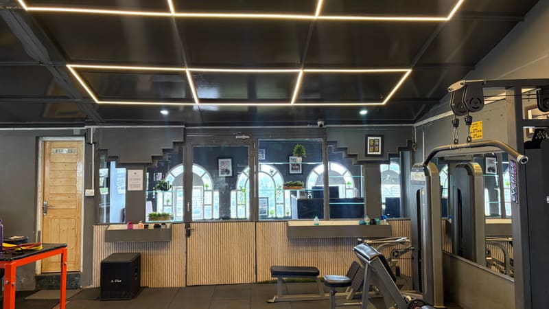 The weights section of the DA Fitness gym