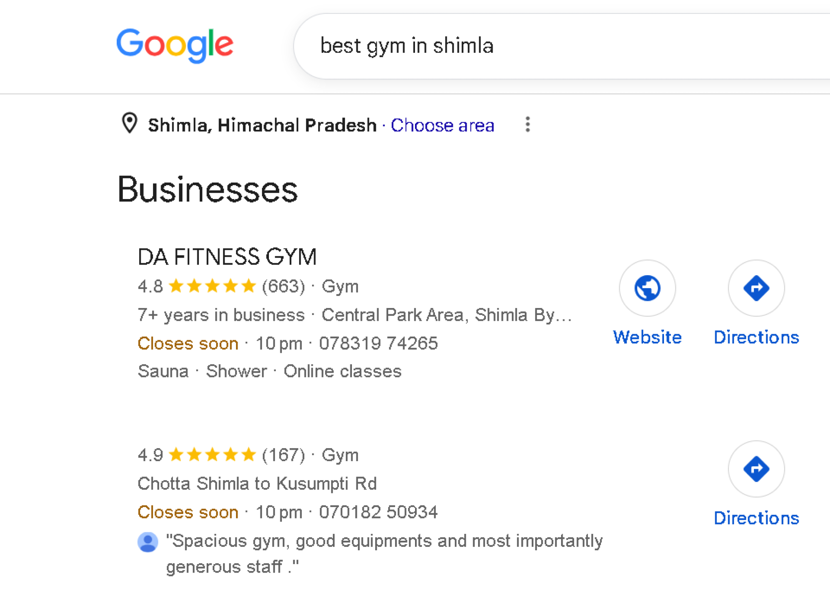 DA Fitness Shimla