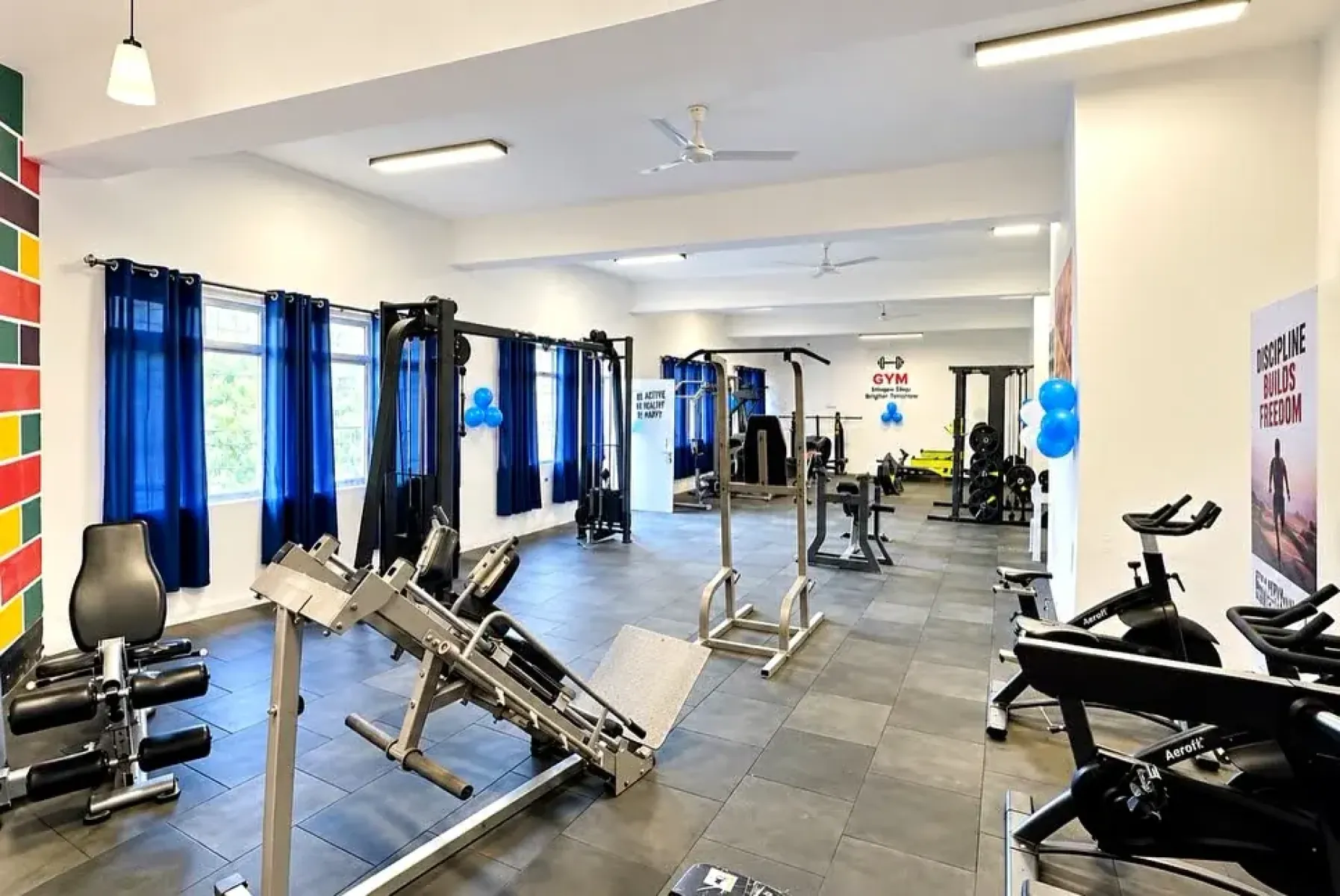 The DA Fitness APG University training floor